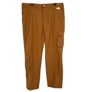 Renowned Mens Brown Cargo Pants 100% Cotton Size XL NWOT